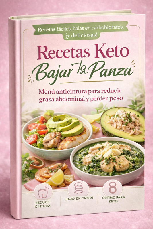 +400 Recetas Keto para bajar la panza 🥑 come rico, saciante y bajo en carbos, sin dietas extremas ni complicaciones.