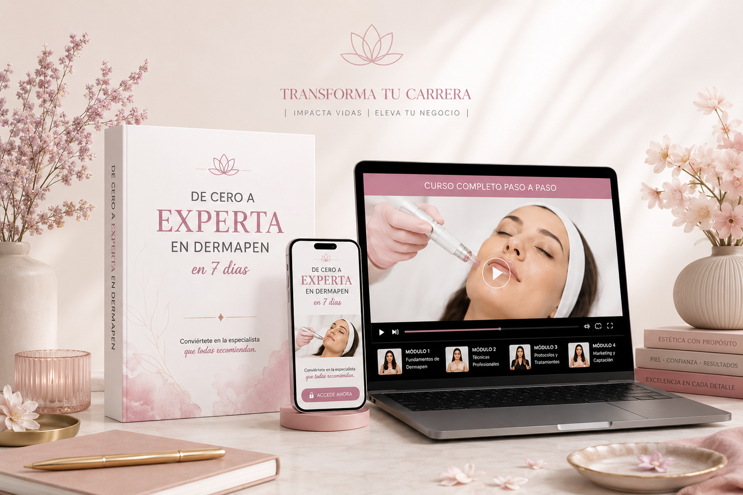 De Cero a Experta en Dermapen en 7 días + 10 Bonos de Regalo 💝