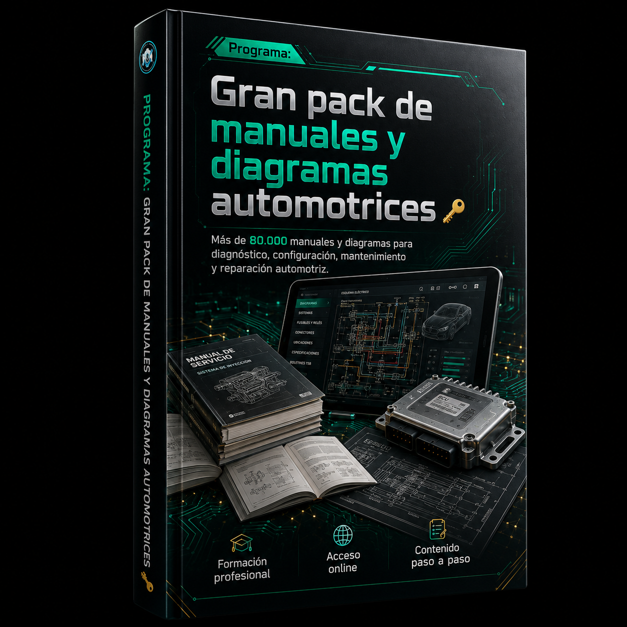 Gran pack de manuales y diagramas automotrices 📜 Más de 80,000 manuales y diagramas automotrices que te permitirán entender el funcionamiento, configurar sistemas, realizar un mantenimiento adecuado, diagnosticar problemas y más.