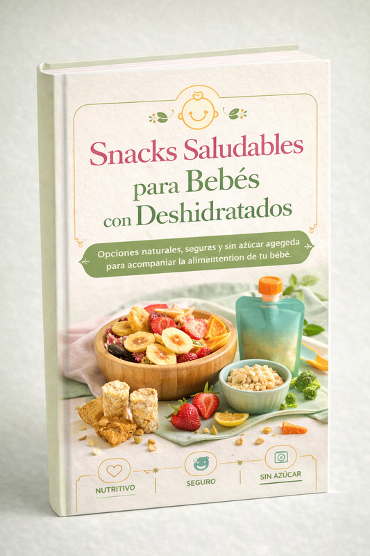 Snacks Saludables para Bebés con Deshidratados 🧸 Si querés ofrecerle a tu bebé opciones más naturales, simples y seguras, esta guía es para vos.